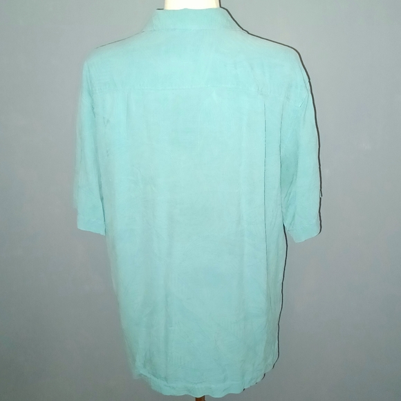 Vintage Tommy Bahama Silk Button-Down Shirt - Picture 7 of 12